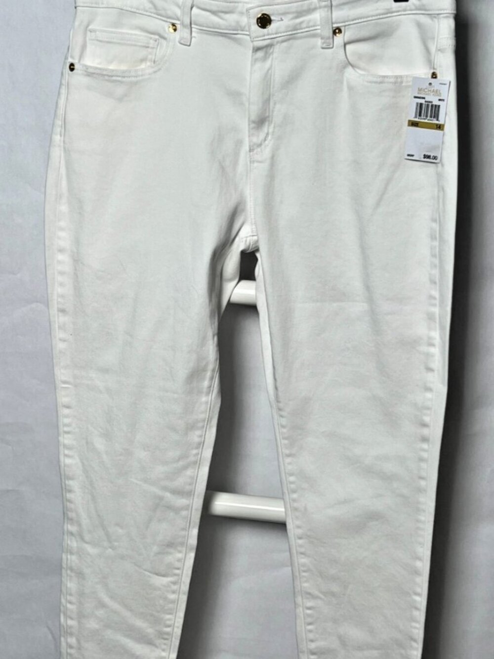 Michael Kors Izzy Skinny Jeans 14 NWT White